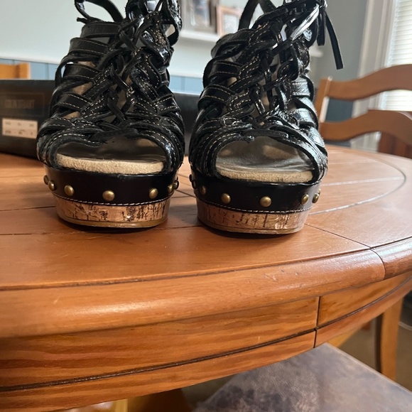 Colin Stuart Vintage platform heals Black - Picture 2 of 5